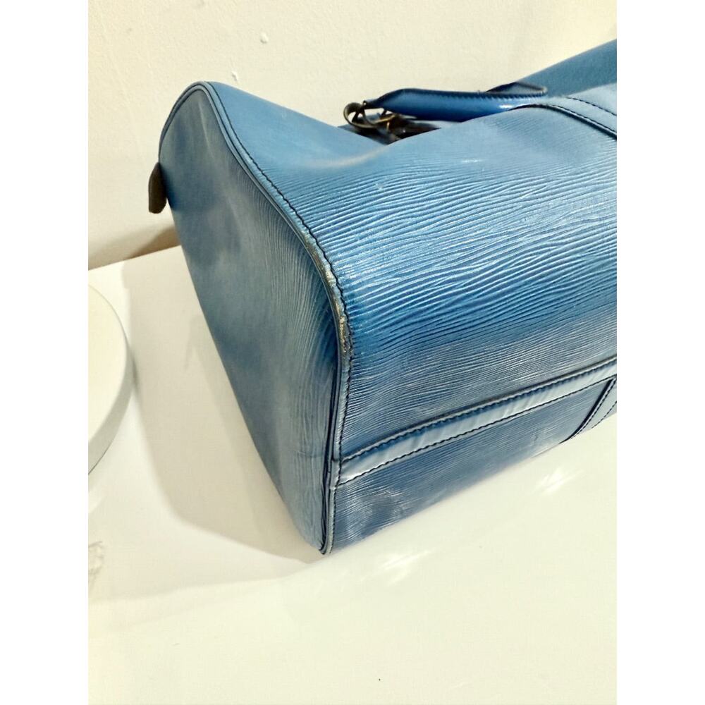 Louis Vuitton Toledo Blue Epi Leather Keepall 50 Travel Bag - Picture 11 of 15